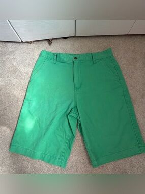 Faded Glory Men's Kelly Green Flat-Front Shorts